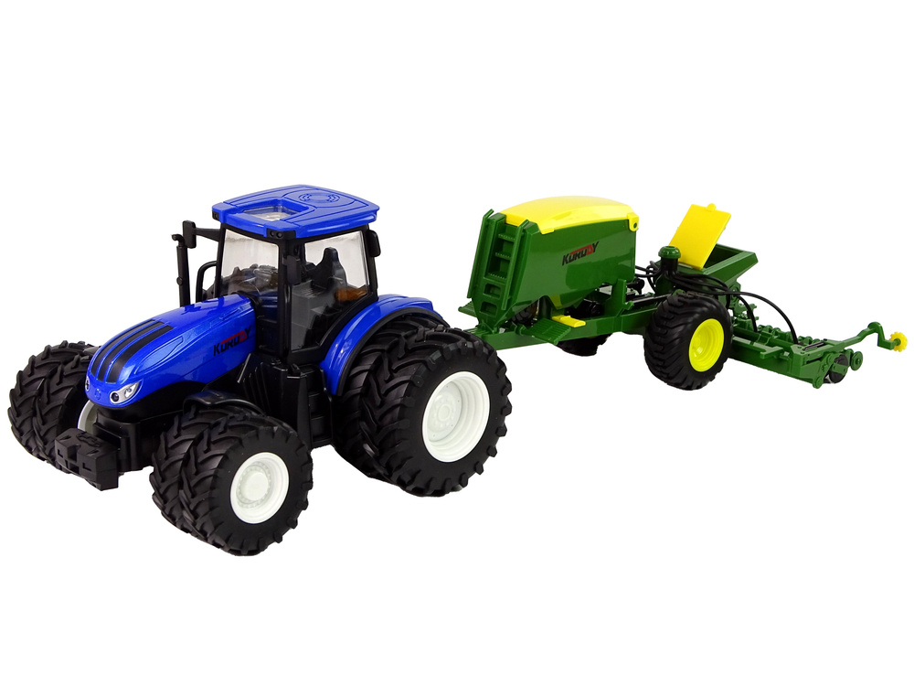 Nuotoliniu būdu valdomas traktorius lean toys 1:24