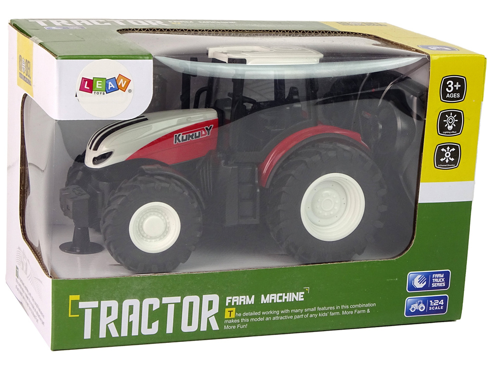 Nuotoliniu būdu valdomas traktorius lean toys, mėlynas