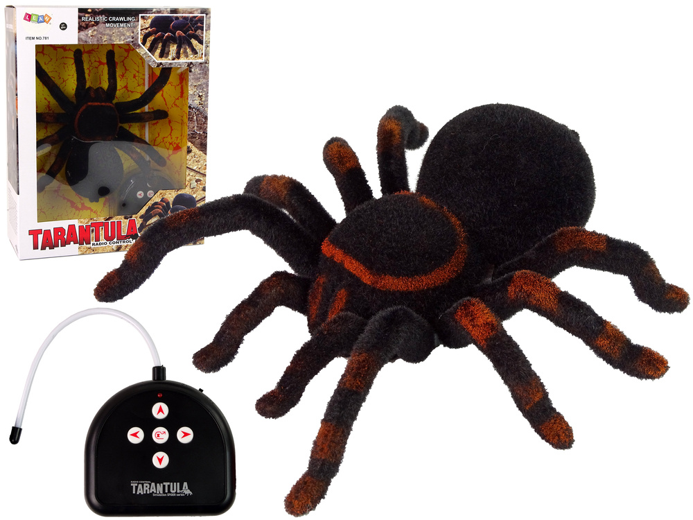 Nuotoliniu būdu valdomas voras tarantula black r/c spider, juodas