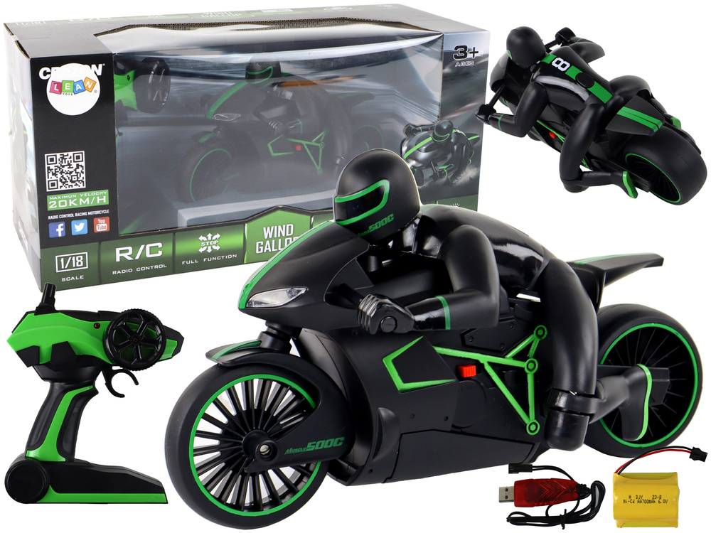 Nuotoliniu būdu valdomas motociklas lean toys