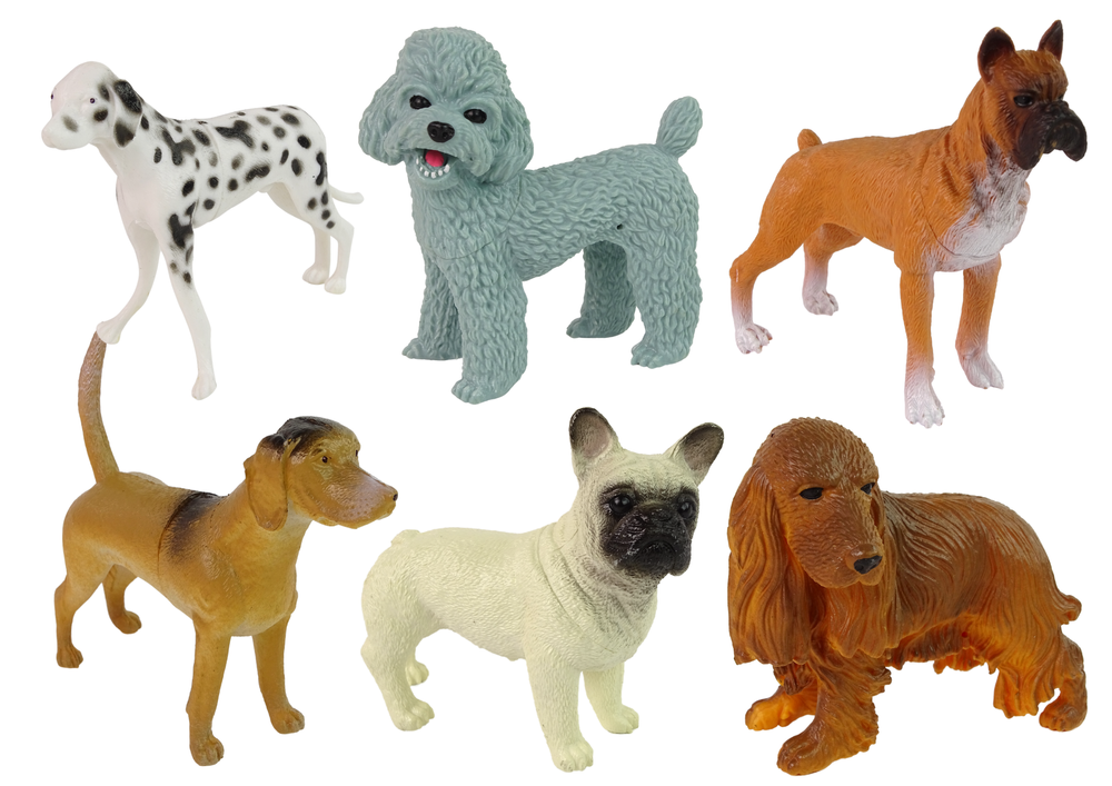 Šunų figūrėlių rinkinys lean toys, 6vnt.