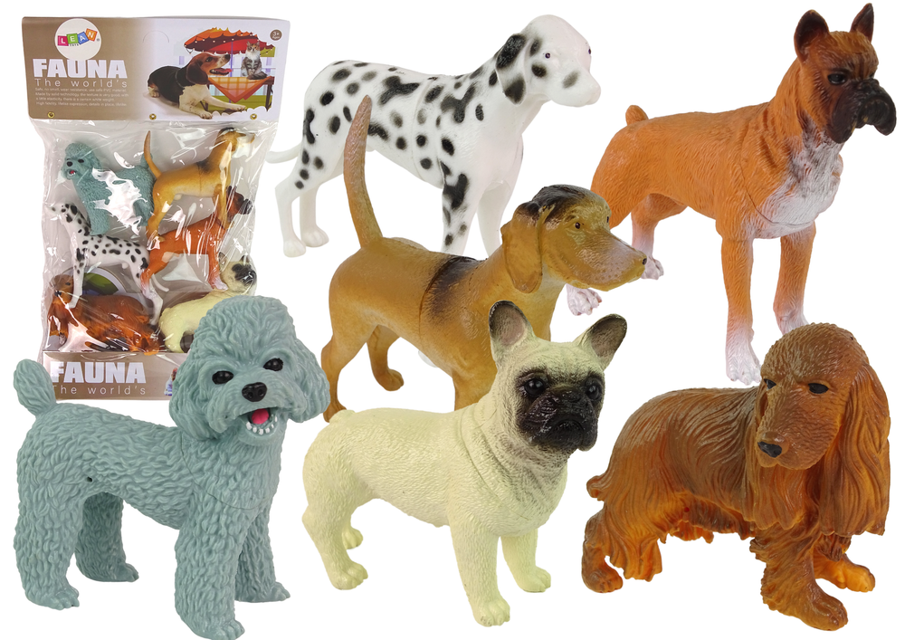Šunų figūrėlių rinkinys lean toys, 6vnt.