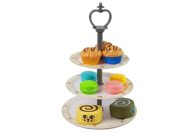Arbatos puodelių rinkinys High Tea su priedais LeanToys