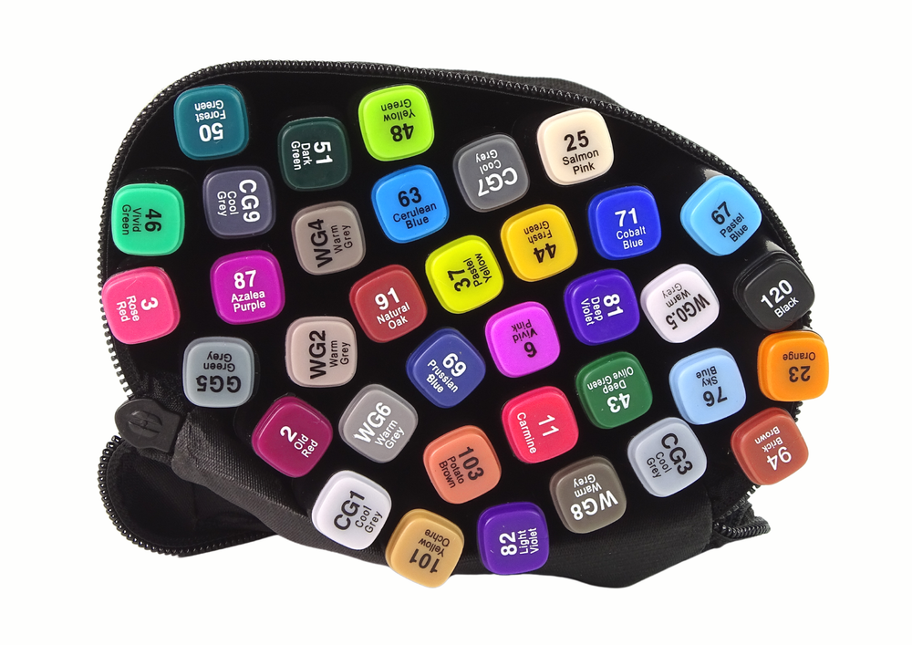Žymeklių rinkinys touch pro, 36 sp.