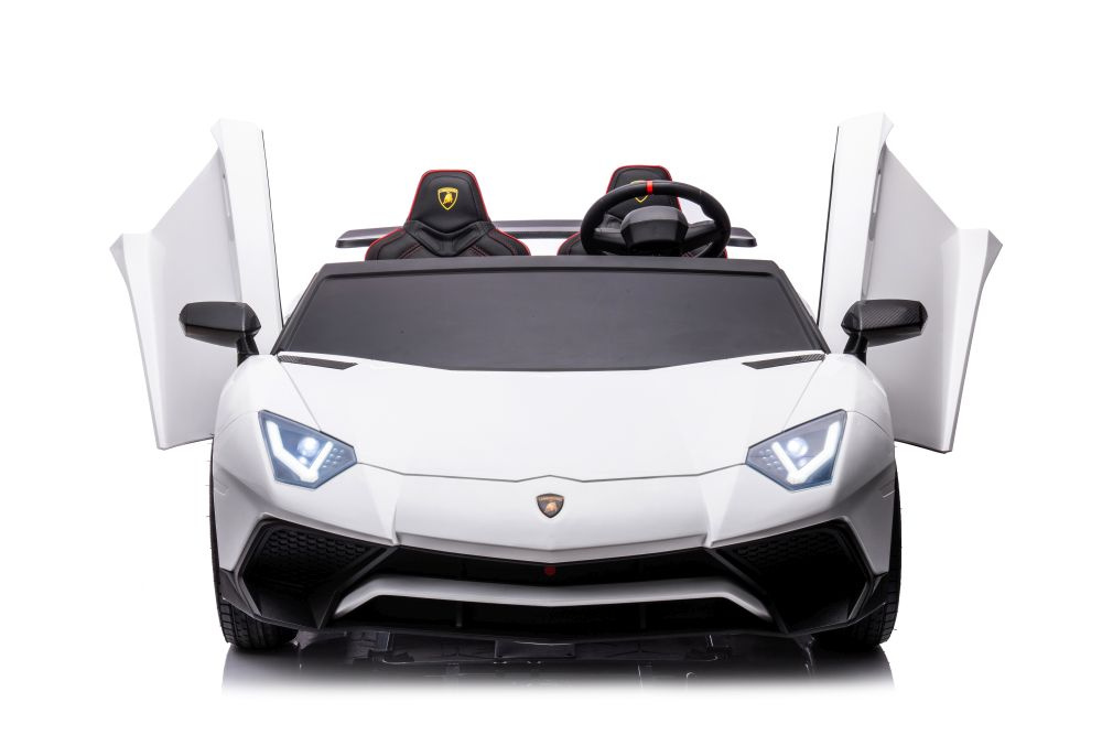 Dvivietis vaikiškas elektromobilis lamborghini xxl, baltas