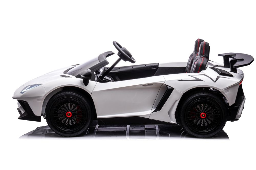 Dvivietis vaikiškas elektromobilis lamborghini xxl, baltas