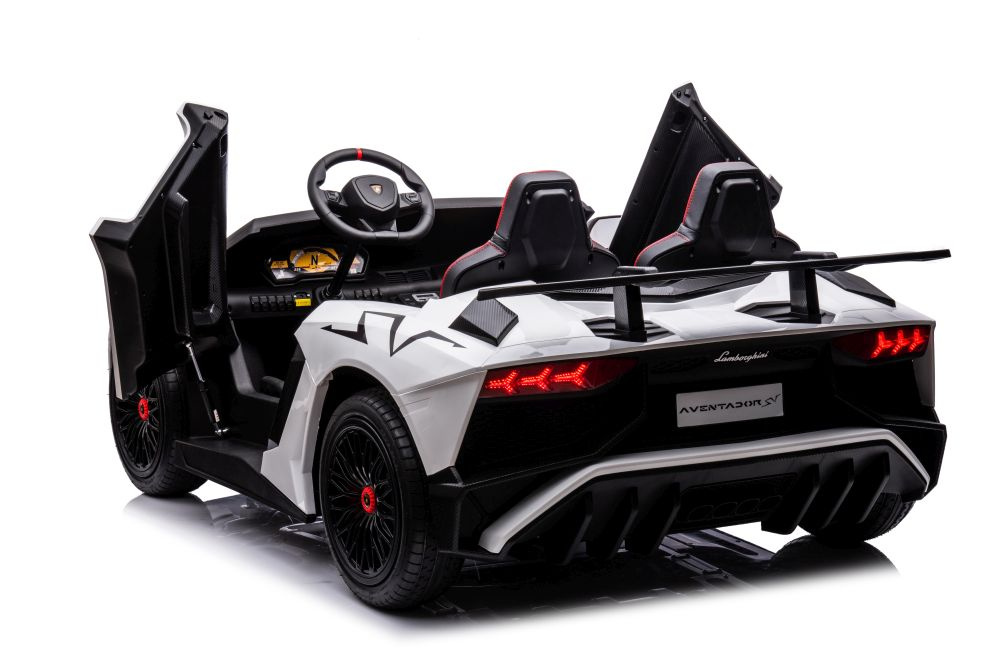 Dvivietis vaikiškas elektromobilis lamborghini xxl, baltas