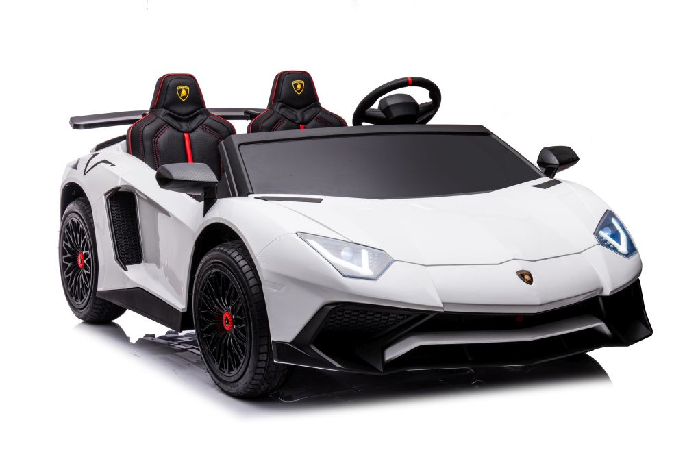 Dvivietis vaikiškas elektromobilis lamborghini xxl, baltas