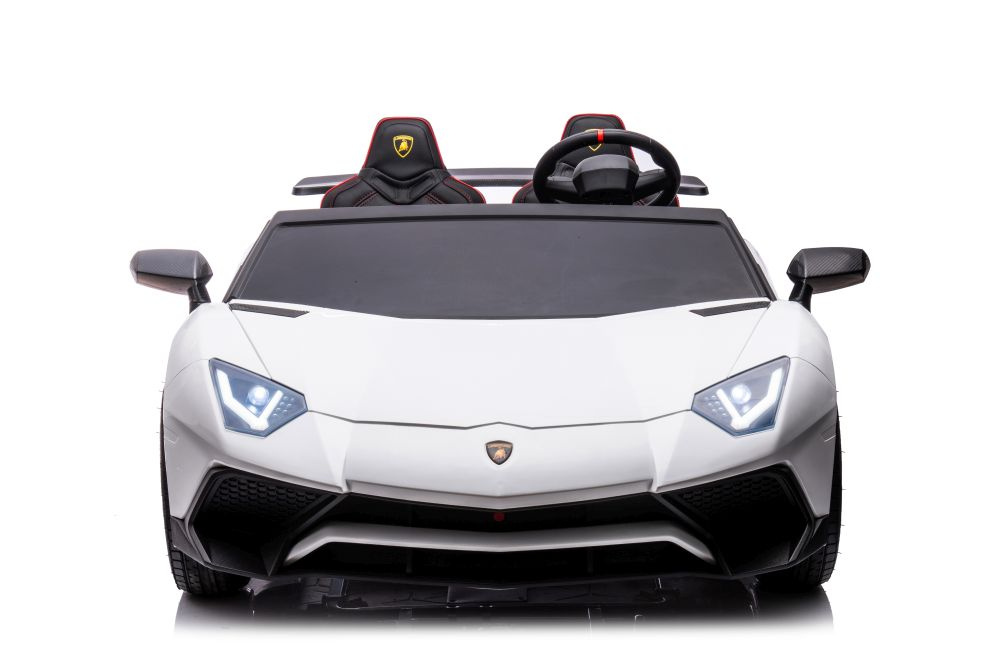Dvivietis vaikiškas elektromobilis lamborghini xxl, baltas