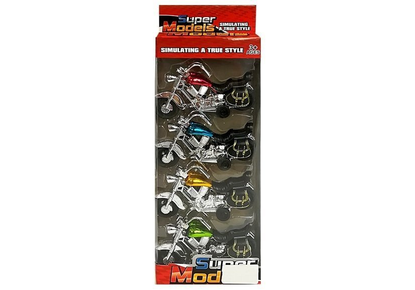 Motociklų rinkinys leantoys, 4 vnt.