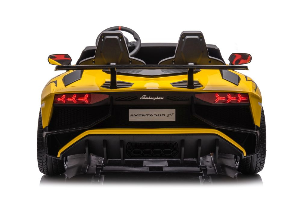 Dvivietis vaikiškas elektromobilis lamborghini xxl, geltonas