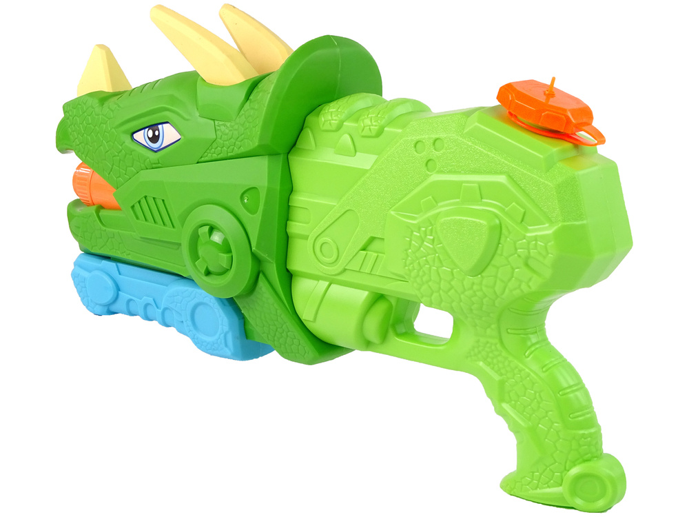 Vandens šautuvas lean toys dinosaur triceratops, žalias