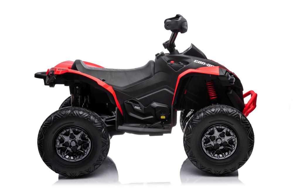 Vienvietis vaikiškas elektromobilis quad, raudonas