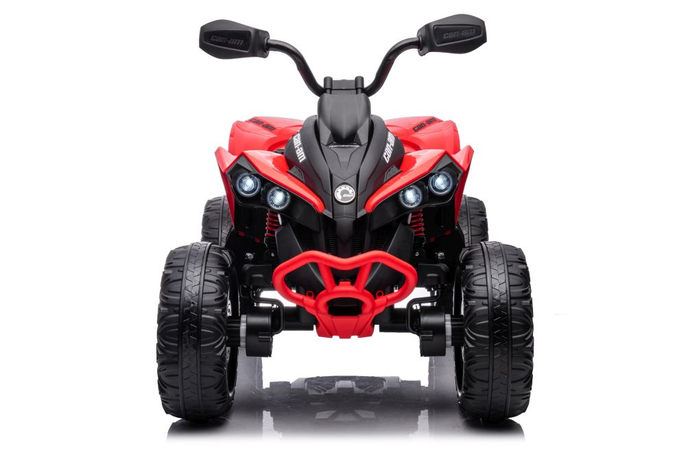 Vienvietis vaikiškas elektromobilis quad, raudonas