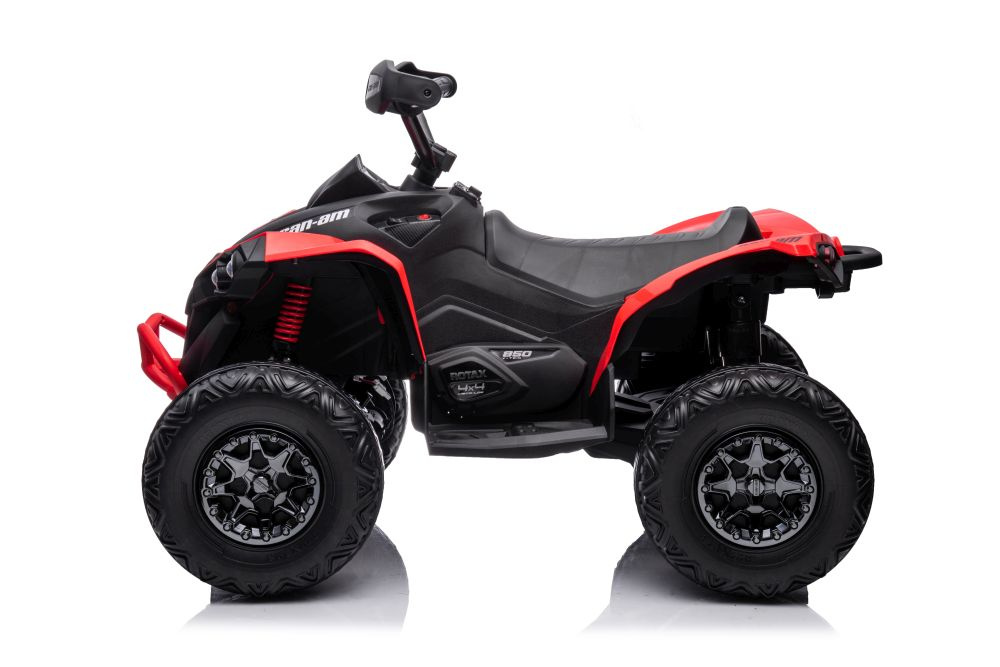 Vienvietis vaikiškas elektromobilis quad, raudonas