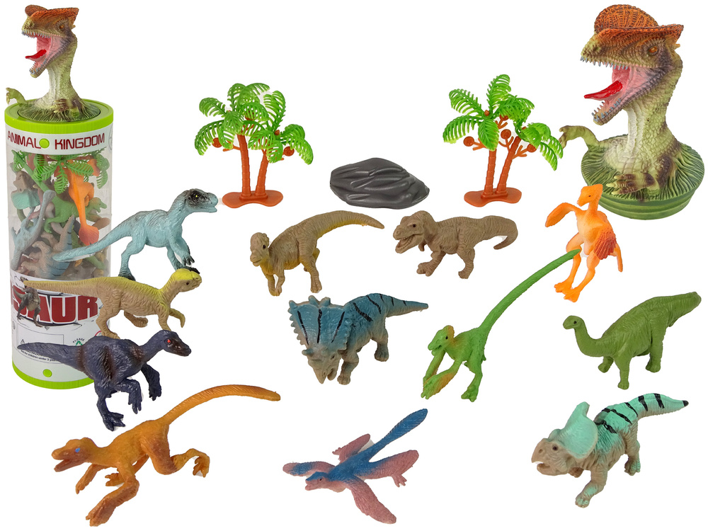 Dinozaurų figūrėlių rinkinys su aksesuarais, 12 vnt.