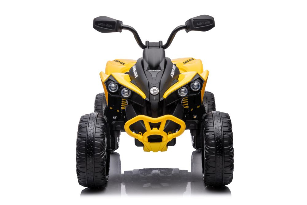Vienvietis vaikiškas elektromobilis quad, geltonas