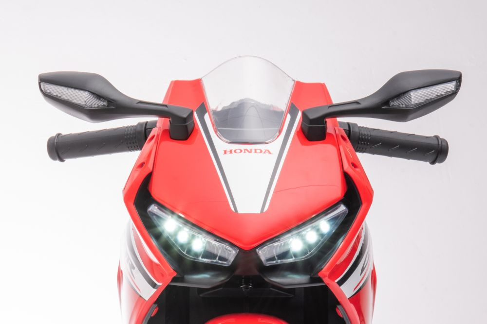 Akumuliatorinis motociklas honda cbr1000rr, raudonas