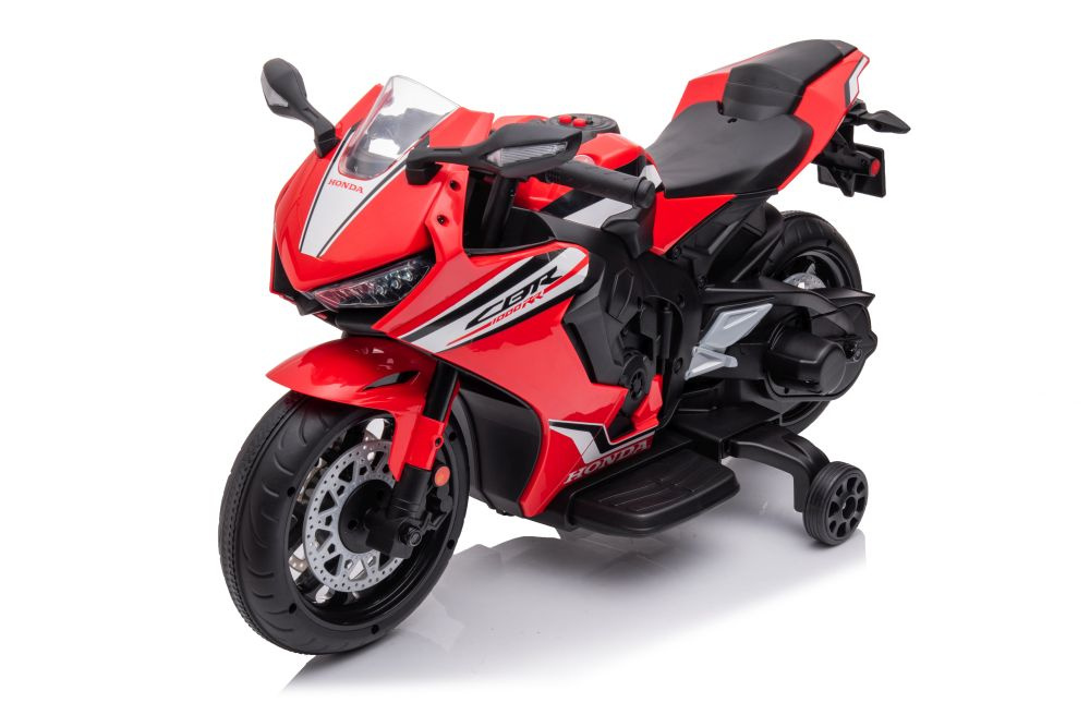 Akumuliatorinis motociklas honda cbr1000rr, raudonas