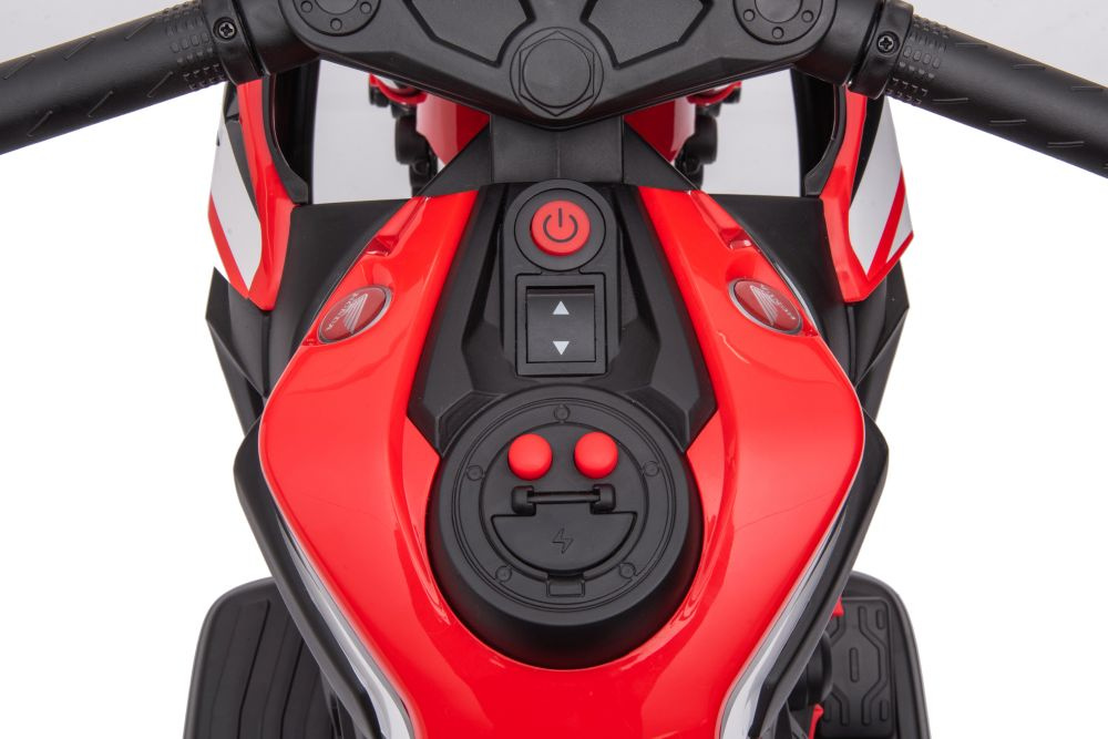 Akumuliatorinis motociklas honda cbr1000rr, raudonas