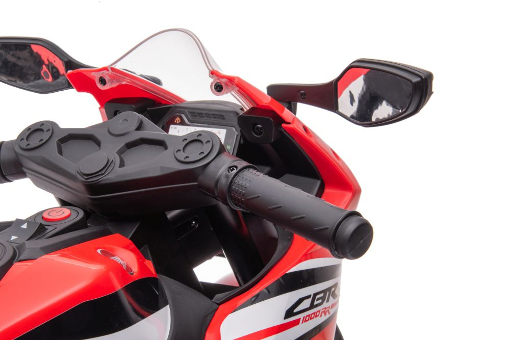 Akumuliatorinis motociklas honda cbr1000rr, raudonas