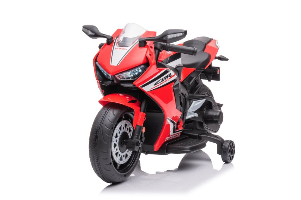 Akumuliatorinis motociklas honda cbr1000rr, raudonas