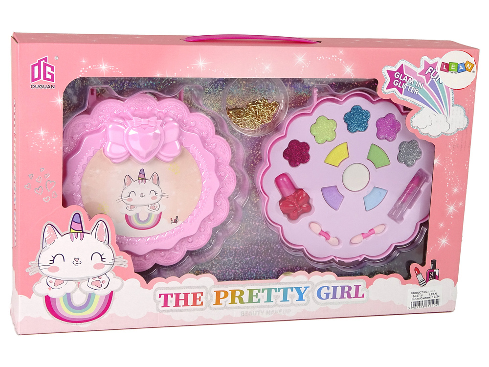 Vakiškas kosmetikos rinkinys lean toys pink unicorn