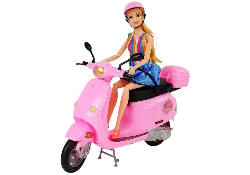 Lėlė su motoroleriu leantoys