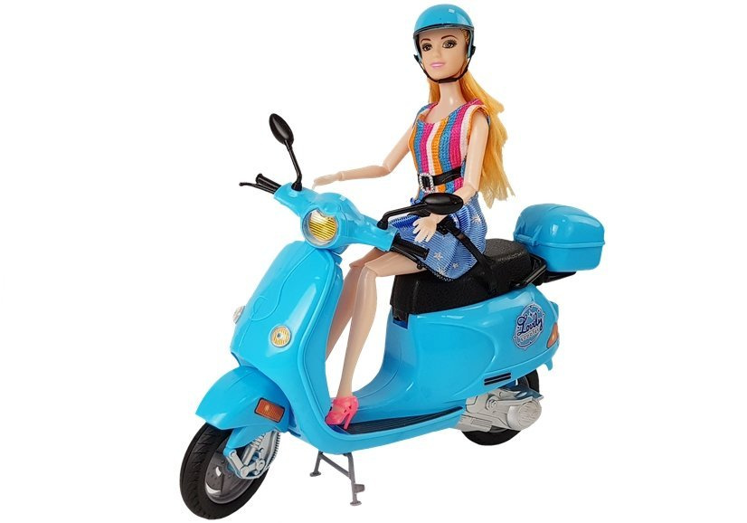 Lėlė su motoroleriu leantoys