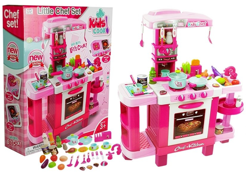 Vaikiška virtuvėlė kids cook little chef, 78x29x87cm