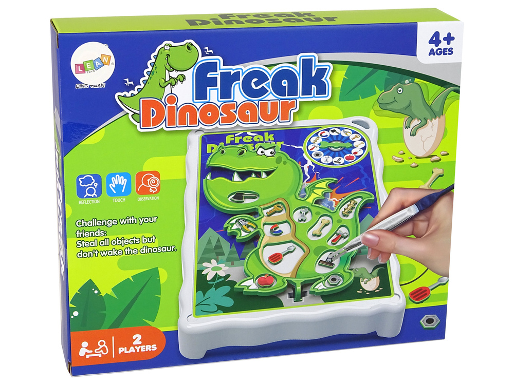 Stalo žaidimas lean toys freak dinosaur