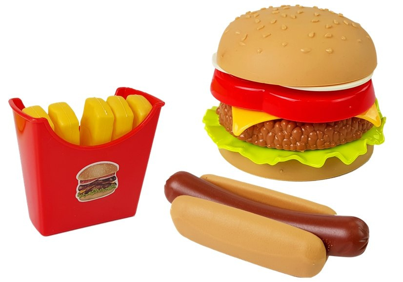 Žaislinio maisto rinkinys lean toys burgeriai 2
