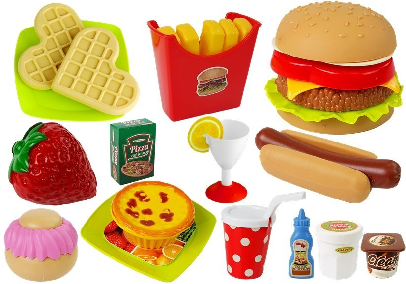 Žaislinio maisto rinkinys lean toys burgeriai 1