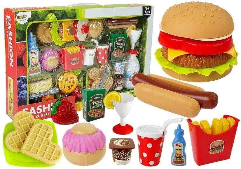 Žaislinio maisto rinkinys lean toys burgeriai