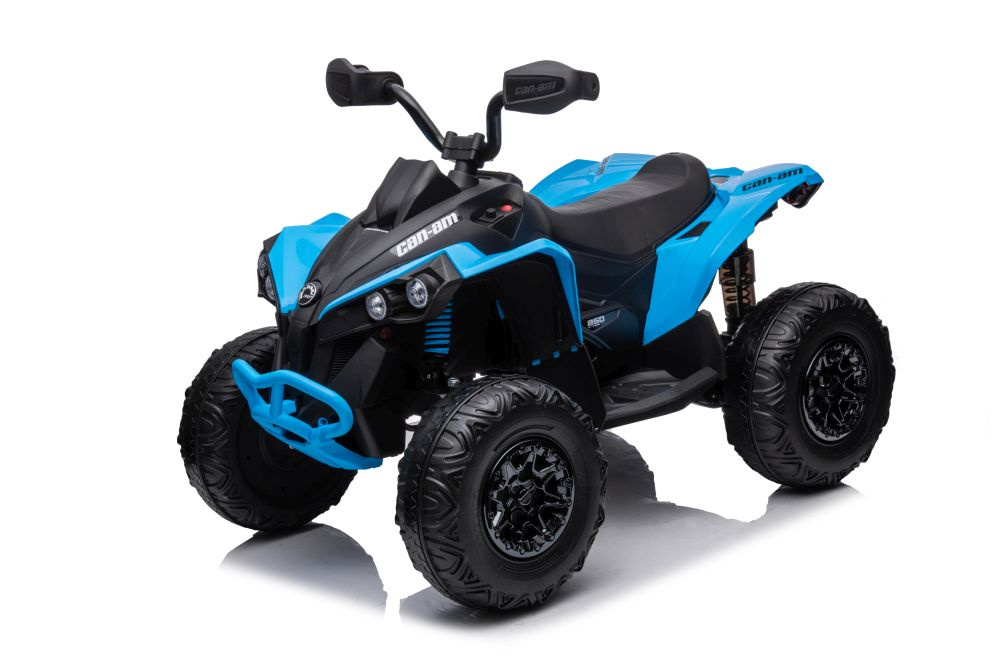 Vienvietis vaikiškas elektromobilis quad, mėlynas