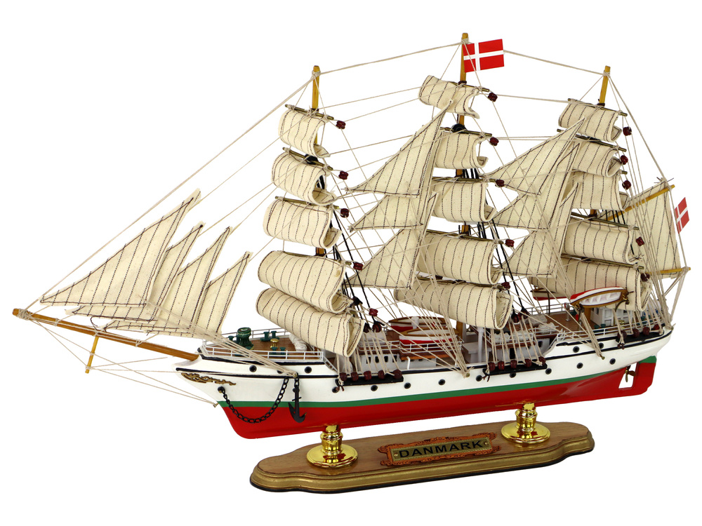 Medinis laivas „danmark“ - kolekcinis modelis