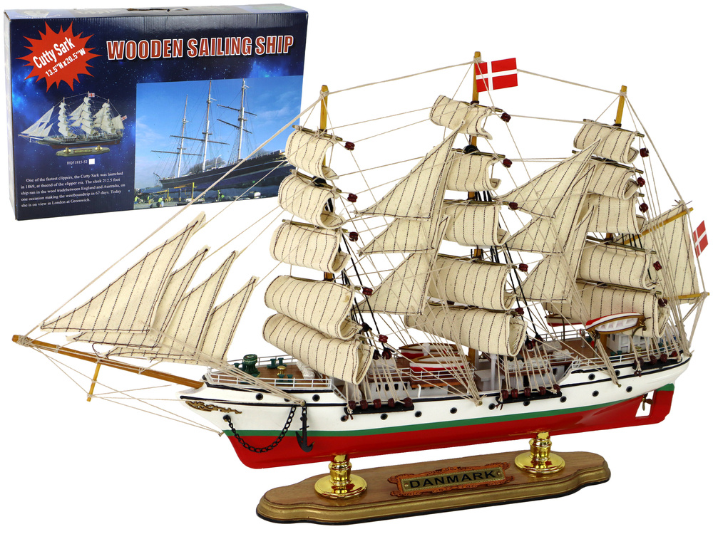 Medinis laivas „danmark“ - kolekcinis modelis