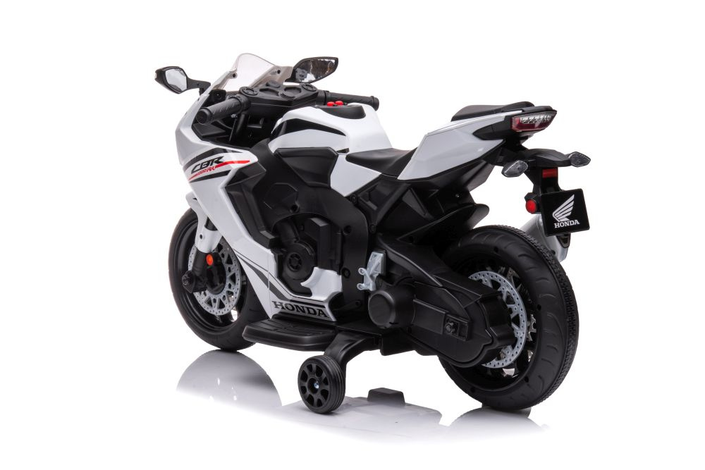 Elektrinis motocikslas vaikams honda cbr1000rr, baltas