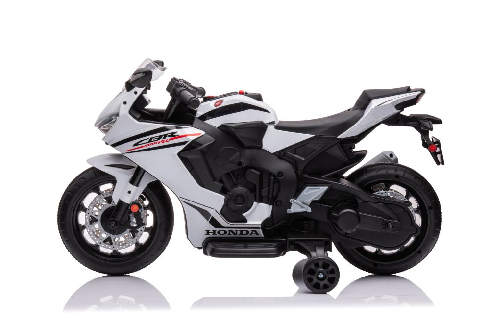 Elektrinis motocikslas vaikams honda cbr1000rr, baltas