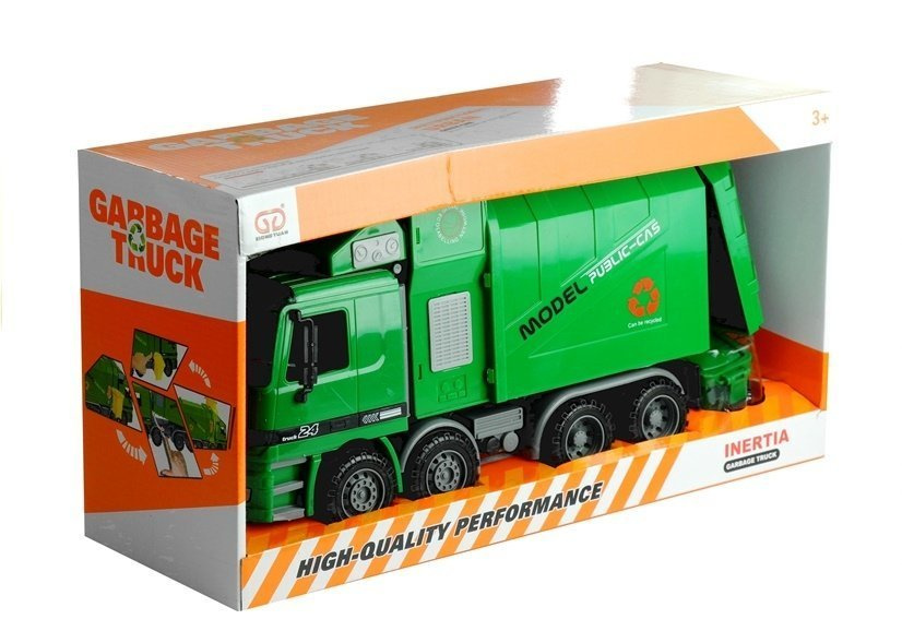 Šiukšliavežis lean toys, žalias
