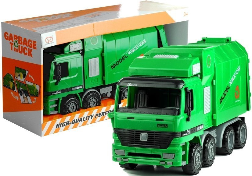 Šiukšliavežis lean toys, žalias
