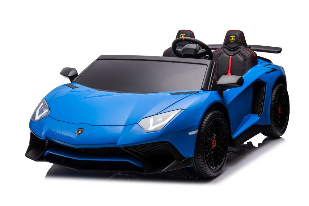 Vienvietis žaislinis elektromobilis lamborghini xxl, mėlynas