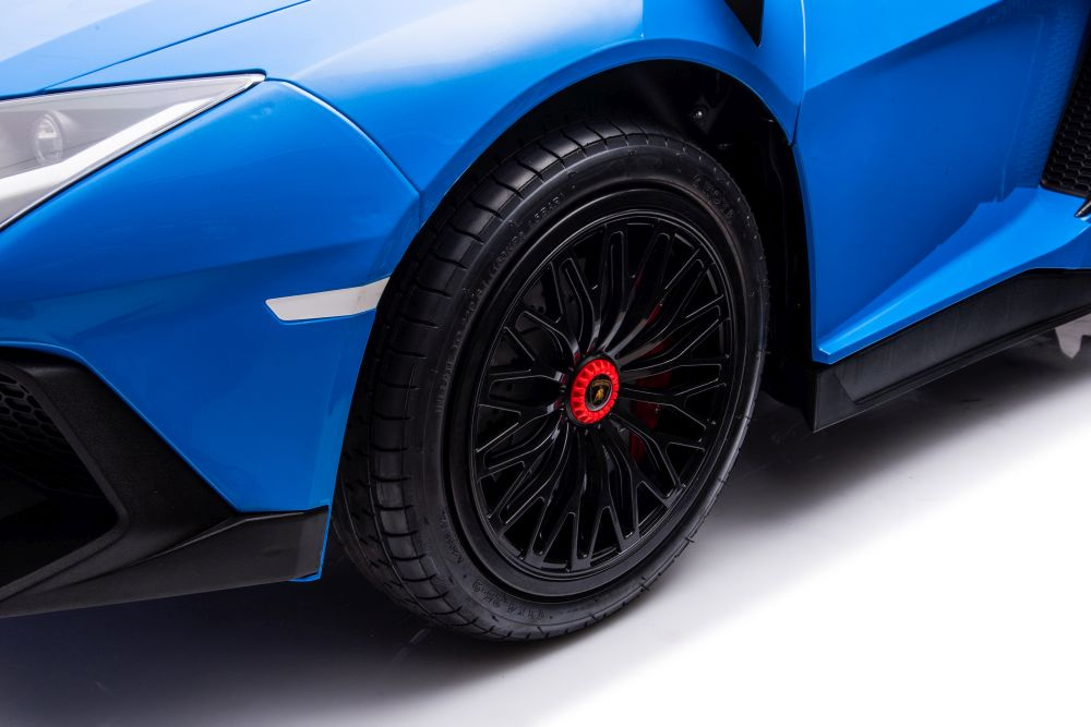 Vienvietis žaislinis elektromobilis lamborghini xxl, mėlynas