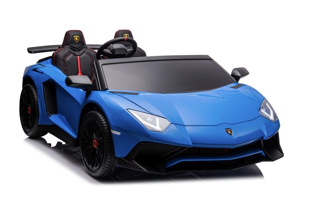 Vienvietis žaislinis elektromobilis lamborghini xxl, mėlynas