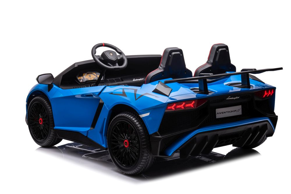 Vienvietis žaislinis elektromobilis lamborghini xxl, mėlynas