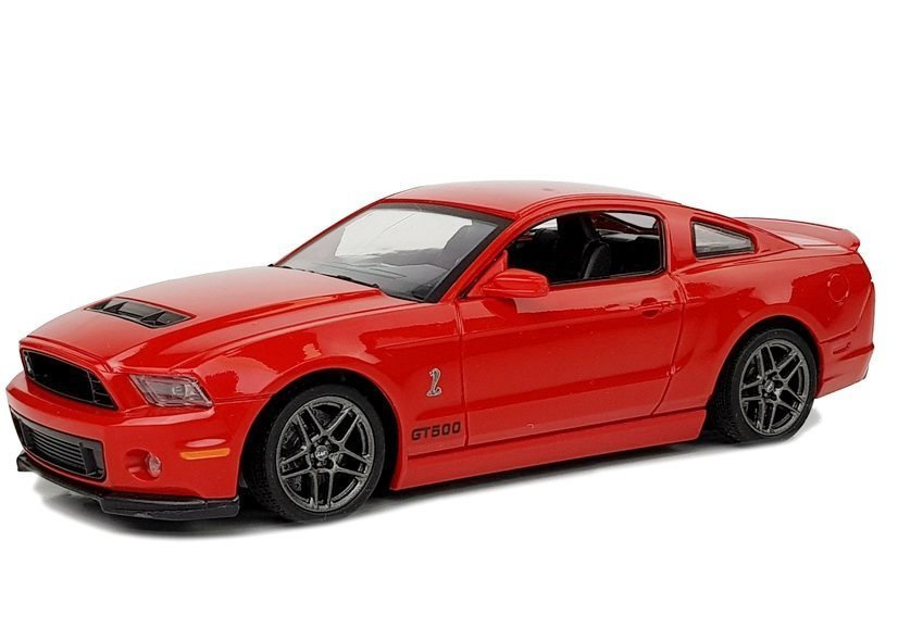 Lean toys rc automobilis ford shelby gt500 red 7,5 km/h 2,4 g