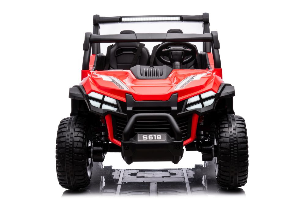 Dvivietis vaikiškas elektromobilis s618 4x4, raudonas