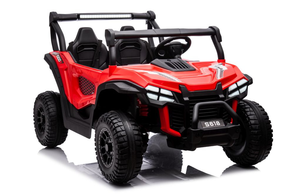 Dvivietis vaikiškas elektromobilis s618 4x4, raudonas