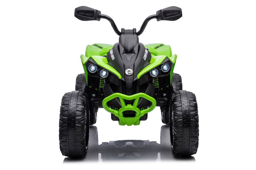 Vienvietis vaikiškas elektromobilis quad, žalias
