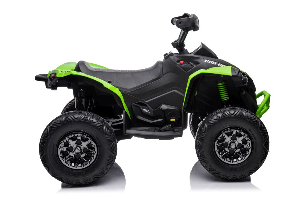 Vienvietis vaikiškas elektromobilis quad, žalias